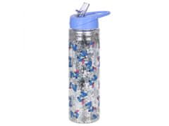 sarcia.eu Disney Lilo and Stitch Plastová láhev/lahev na vodu s brčkem, průhledná, 550ml 