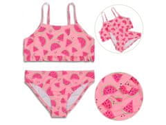 sarcia.eu Vodní melouny Dvoudílné růžové plavky, dívčí plavky OEKO-TEX 7-8 let 128 cm