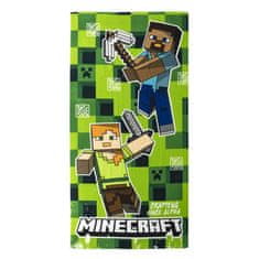 Grooters Plážová osuška Minecraft - Steve a Alex