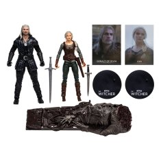 McFarlane Akční figurka Zaklínače Geralt and Ciri (Netflix Season 3) 18 cm