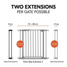 Hauck Prodloužení k zábraně Safety Gate Extension 9 cm Black - rozbaleno