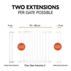 Hauck Prodloužení k zábraně Safety Gate Extension 9 cm White