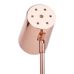 KONDELA Stolní lampa kov, rose gold FABEL