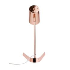 KONDELA Stolní lampa kov, rose gold FABEL