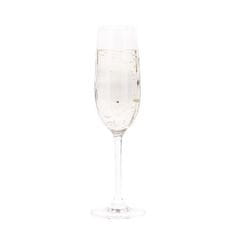 KONDELA SNOWFLAKE CHAMPAGNE sklenice na šampaňské set 4 ks s krystaly 230 ml