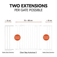 Hauck Prodloužení k zábraně Safety Gate Extension 21 cm White