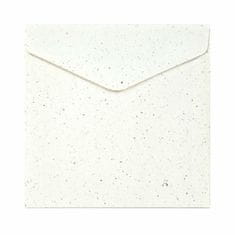 Kraftika 16x16cm obálky 10ks (120g/m2) terrazzo bílé