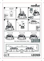 NORDLUX NORDLUX vestavné svítidlo Leonis 2700K IP23 3-Kit Tilt 3x4,5W LED bílá 49150101