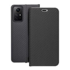 FORCELL Pouzdro / obal na Xiaomi Redmi NOTE 12S černé - knížkové LUNA Book Carbon