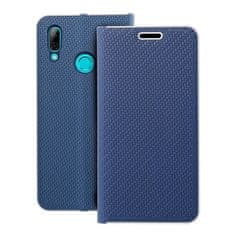 FORCELL Pouzdro / obal na Huawei P Smart 2019 modré - knížkové Forcell LUNA Carbon