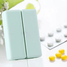 Northix Magnetický box na pilulky - skládací a přenosný 