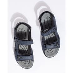 Pánské tmavě modré sportovní sandály na suchý zip velikost 47