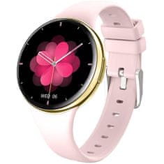 Wotchi AMOLED Smartwatch DM75 – Gold - Pink