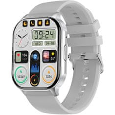 Wotchi AMOLED Smartwatch W26HK – Silver - Grey