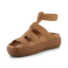 Crocs Sandály hnědé 37 EU Brooklyn Luxe Gladiator