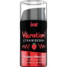 INTT Intt Vibration! Tingling Gel (Strawberry), stimulační gel na rty a klitoris