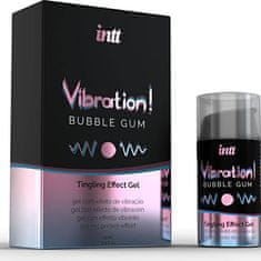 INTT Intt Vibration! Tingling Gel (Bubble Gum), stimulační gel na rty a klitoris
