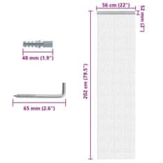 Petromila Řetízkový dveřní závěs proti hmyzu 56 x 202 cm hliník