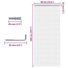 Petromila Řetízkový dveřní závěs proti hmyzu 90 x 200 cm hliník