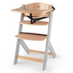 Kinderkraft Židlička jídelní Enock Grey wooden, Premium