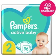 Pampers Active Baby Pleny jednorázové 2 (4-8 kg) 96 ks