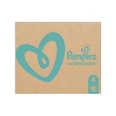 Pampers Active Baby Pleny jednorázové 4 (9-14 kg) 180 ks - MĚSÍČNÍ ZÁSOBA