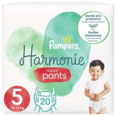 Pampers Harmonie Pants Kalhotky plenkové jednorázové 5 (12-17 kg) 20 ks