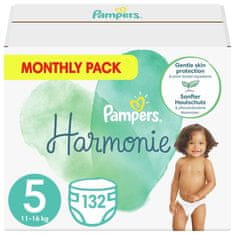 Pampers Harmonie Pleny jednorázové 5 (11-16 kg) 132 ks - MĚSÍČNÍ ZÁSOBA