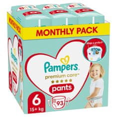 Pampers Premium Care Kalhotky plenkové vel. 6 (15+ kg) 93 ks