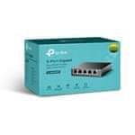 TP-Link 5-Port Gigabit Easy Smart Switch with 4-Port PoE+, 4× Gigabit PoE+ Ports, 1× Gigabit Non-PoE Ports