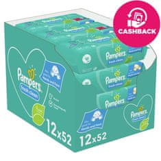 Pampers 12x Fresh Clean Ubrousky vlhčené 52 ks