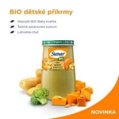 Sunar 3x BIO příkrm dýně, brokolice, brambory, olivový olej 4m+, 190 g