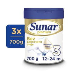 Sunar 3x Premium 3 Mléko batolecí 700 g