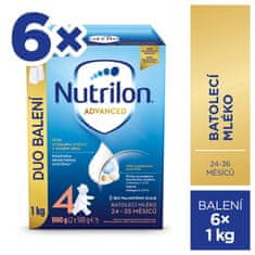 Nutrilon Mléko batolecí 4 Advanced od uk. 24. měsíce 6x 1000 g