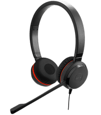 Jabra Evolve 30 II/Stereo/Jack/Drát/Černá