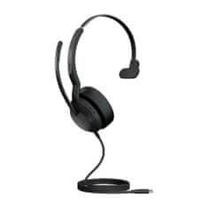 Jabra Evolve2 50/Mono/ANC/USB-C/Drát/BT/Bezdrát/MS/Černá