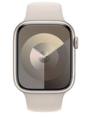 Apple Watch Series 9 41mm Hvězdně bílý hliník s hvězdně bílým sportovním řemínkem M/L