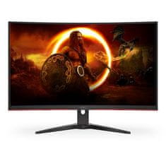 AOC LCD herní C32G2ZE 31,5" zakřivený VA/1920x1080@240Hz/0,5ms/300cd/HDMI/DP/VESA