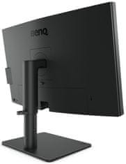 BENQ 27" LED PD2705U/ FF/ LBL/ IPS panel/ 3840x2160/ 20M:1/ 5ms/ HDMI/ DP/ USB/ repro/ Pivot/ černý