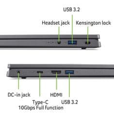 Acer Aspire 3/17 (A317-55P)/N100/17,3"/FHD/4GB/128GB SSD/UHD/W11S/Gray/2R