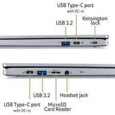 Acer Chromebook 315 (CB315-5HT-C5KN) Intel N100/8GB/128GB eMMC/15,6" FHD IPS Touch/Chrome/stříbrná