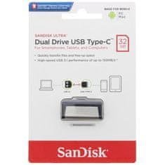 SanDisk Ultra Dual/32GB/USB 3.1/USB-A + USB-C