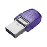 Kingston Flashdisk DataTraveler MicroDuo 3C 128GB, USB 3.2, USB-A + USB-C, Fialová