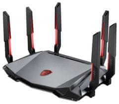 MSI herní router RadiX AXE6600 WiFi 6E Tri-Band (2,4GHz, 5GHz, 6GHz)/ RGB