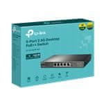 TP-Link Switch TL-SG105PP-M2 1x 2,5GLAN, 4x 2,5GLAN s PoE++, 123W