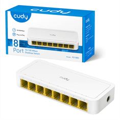 Cudy switch 8portový 10/100 Mbps (FS108D)