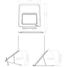 Fellowes Stojan BREYTA, pro notebook, 12 pozic, černý