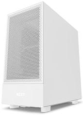 NZXT skříň H5 Flow edition / 2x120 mm fan / USB 3.0 / USB-C 3.1 / průhledná bočnice / mesh panel / bílá