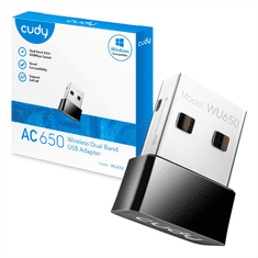 Cudy AC650 Wi-Fi USB síťová karta, mini (WU650)