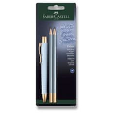 Faber-Castell Kuličkové pero Poly Ball Urban Gold sada, 3 ks, sky blue